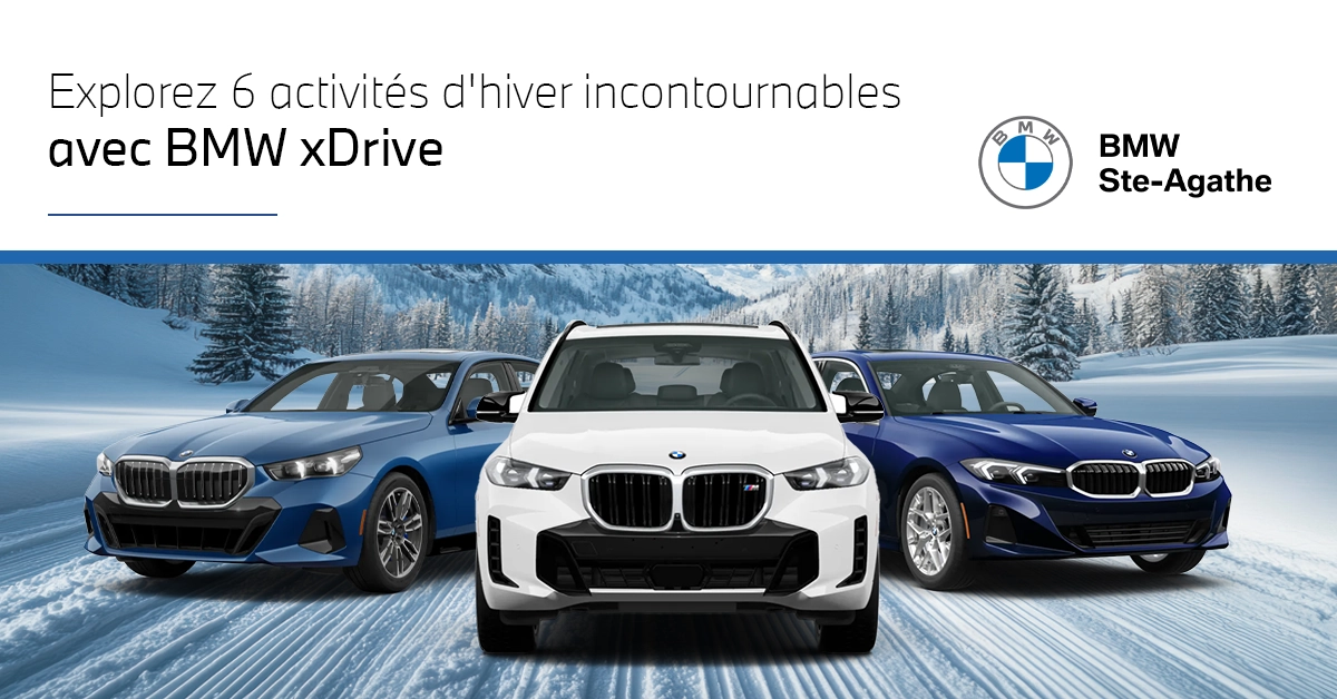 Explorez 6 activités d'hiver incontournables avec BMW xDrive