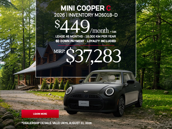2026 MINI Cooper C