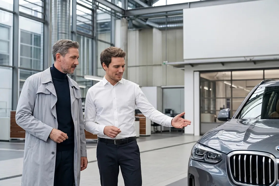 Une discussion portant sur le soutien à la clientèle d'entreprise BMW.