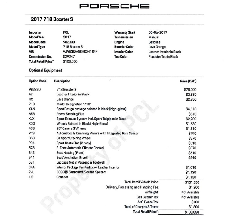 2017 Porsche 718 Boxster - Image 4